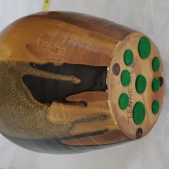 MCM Robert Maxwell Drip Jar Pottery Marked Treasure Craft w/ Tennessee on Bottom - Picture 7 of 12